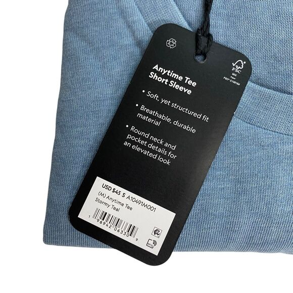 Allbirds T-Shirt Mens S Anytime Tee Merino Wool Blend Pocket Short Sleeve NWT - Picture 3 of 6